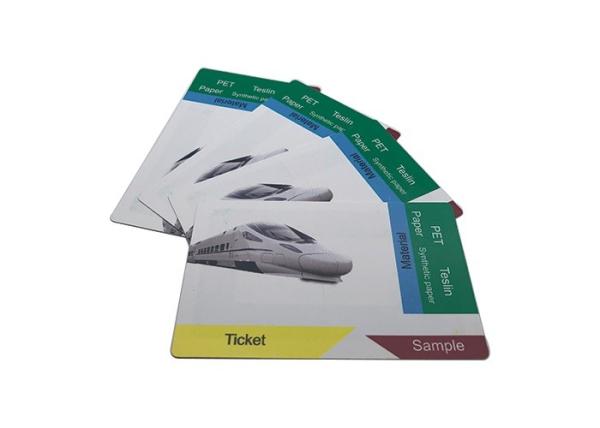 1 -10cm Reading Time RFID Paper Tickets Custom Printed 13.5-14.5Mhz Ultualight EV1 Chip