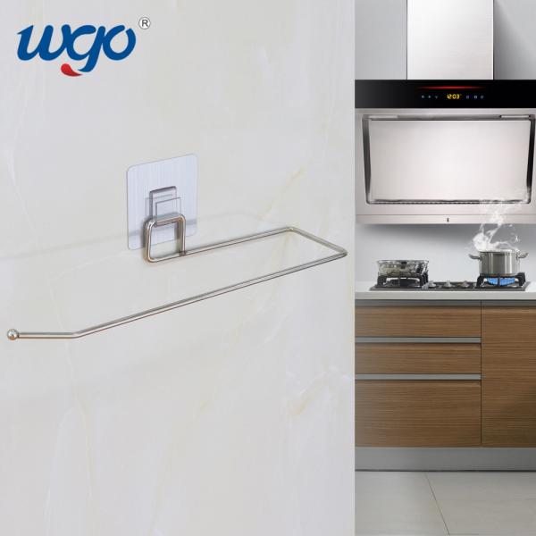 Fixé au mur auto-adhésif accrochant en plastique de support de petit pain de papier de soie de papier hygiénique