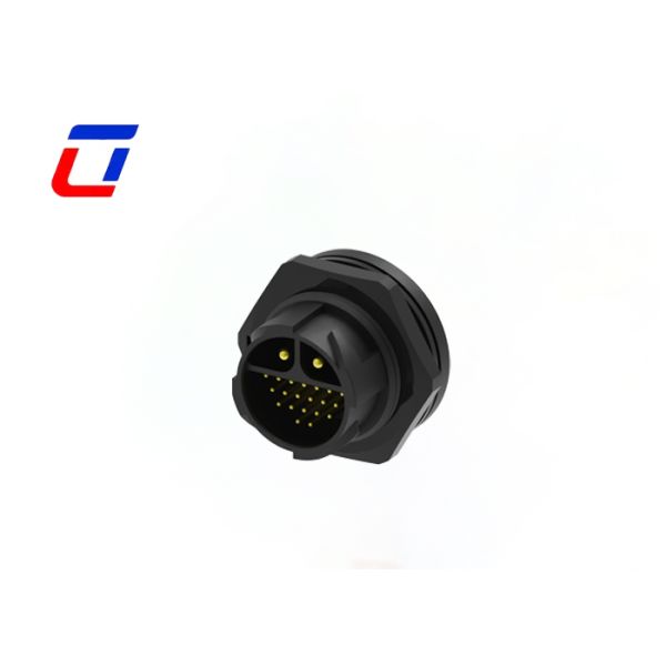 M25 Power Signal Connector 2+20 Pin IP67 20A+5A Wire To Board Connector Types