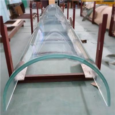 Bent Tempered Glass Furniture Curved Glass Staircase Railing / Coffee Table Surface Toughened Glass Partition Walls