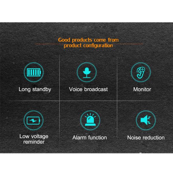 GTS812 Walkie-Talkie Long Distance Communication Lightweight Design 2-15km Range 210g