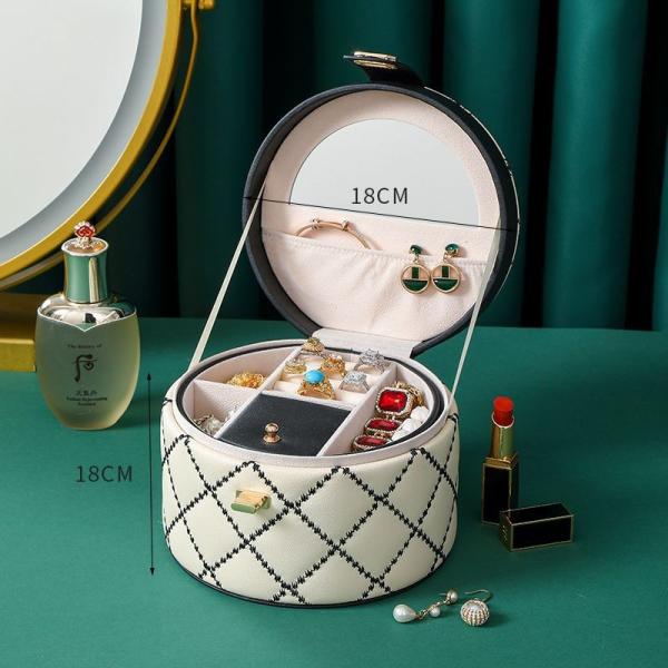 CHINESE STYLE HAND DECORATION BOX HIGH-GRADE JEWELRY BOX LARGE CAPACITY WATERPROOF PORTABLE JEWELRY BOX HOUSEHOLD MULTI-