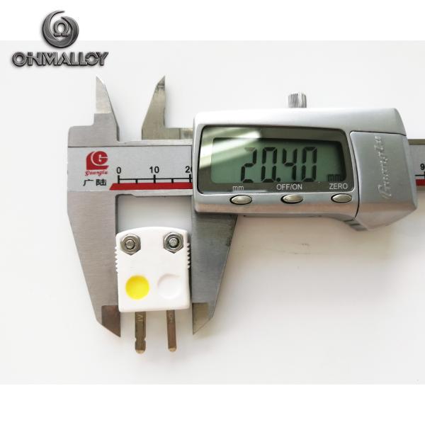 Male Jack K Type Ceramic 500℃ Thermocouple Connector Fast Response High Accuracy