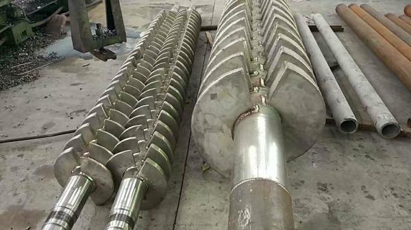 Sludge Hollow Paddle Dryer Blades Equipped In Shaft Long Life CE ISO SGS