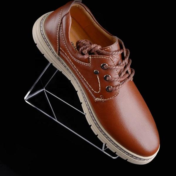 Clear Support Shoe Acrylic Stand Props Display Sandals Elastic Lace PMMA Shoe Racks For Store