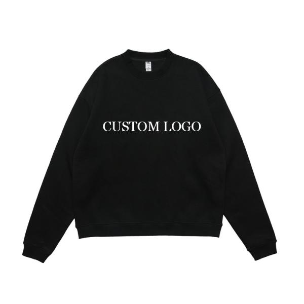 На заказ 900G винтажный стиральный тяжеловесный голубой капюшон с унисексным логотипом пуловер с большим размером