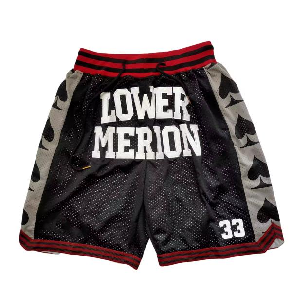 Fabricant de vêtements Logo personnalisé short de basket masculin rouge
