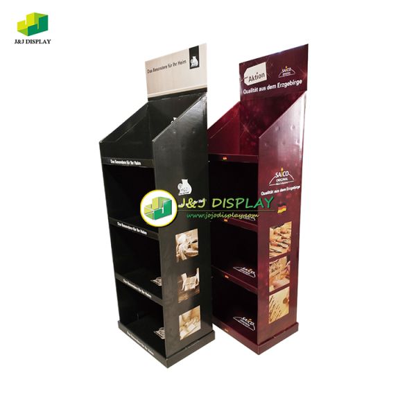 Adjustable Knock Down Stand Paper Display Units Foldable for Stationery
