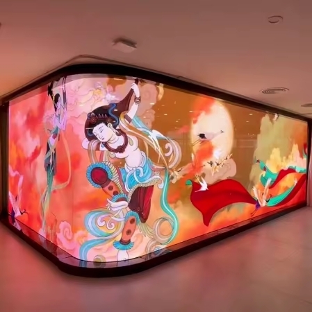 High-definition Flexible Transparent LED Holographic Display Screen Flexible and Easy-to-install LED Display Screen