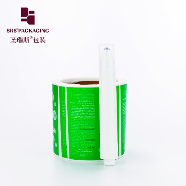 10ml 15ml Airless Eye Cream Bottle With Roller Applicator Custom Bottle PP PCR Plastic Packaging for Cosmetic