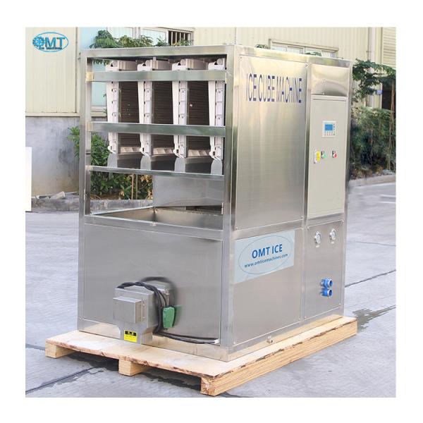 Single Phase Large Cube Ice Machine Electric Control 1 Ton Tube Ice Machine
