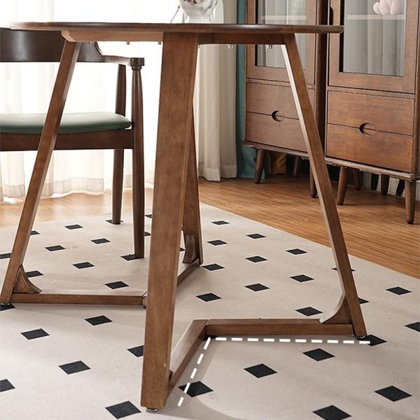 Nordic Solid Wood Small Round Table Home Apartment Leisure Reception Negotiation Modern Simple Wooden Dining