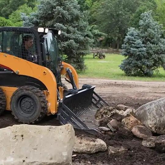 70 L/min Skid Steer Attachments Rock Bucket Front Loader