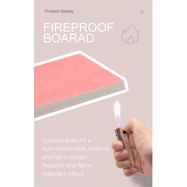 Фабричная прямая продажа 4X8Ft Огнеупорная гипсовая доска Листные стены для внутреннего декора