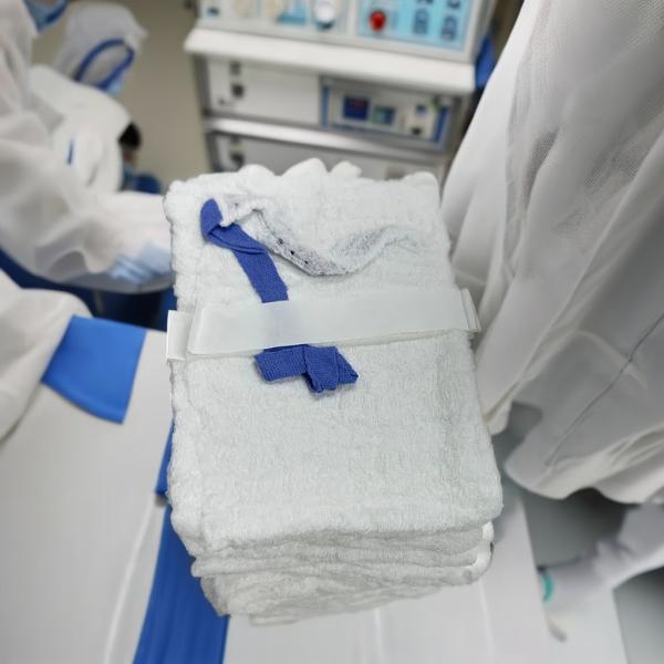 Medical Washed Consumable Sterile Gauze Swab Abdominal Pads with Blue Tape Surgical Lap Sponge Absorbent Swab
