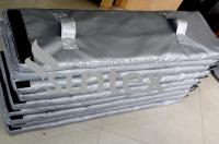 Chama - a borracha de silicone retardadora revestiu a fibra de vidro que reforça a tela resistente ao calor
