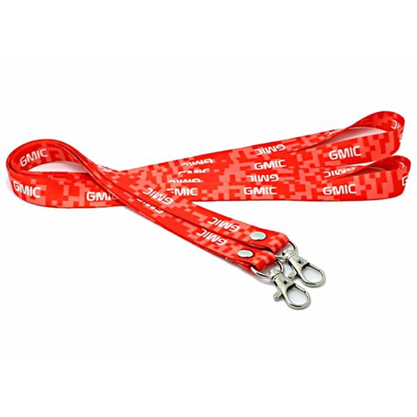 Neck Key ID Card Custom Cotton Lanyards Free Artwork With Plastic Buckle