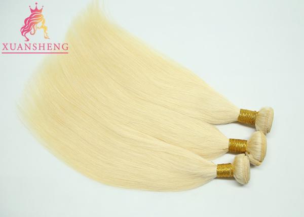 Brazilian 613 Blonde Hair Straight Bundles No Chemical / 100% Virgin Human Hair