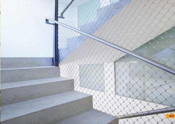 Flexible Stainless Steel Wire Rope Mesh Architecture Cable Mesh For Balustrade Infill