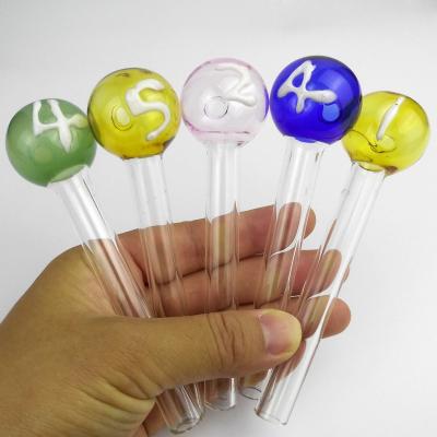 Beautiful Glass Bubbler Bowl , Thick Pyrex Heady Glass Tobacco Pipe