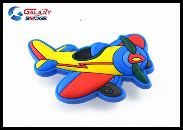 Airplane Rubber Kids Bedroom Knobs , PVC Cupboard Blue Dresser Knobs