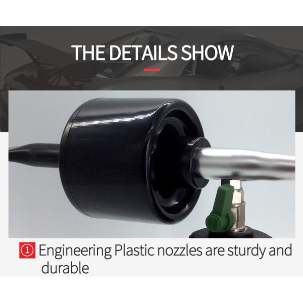 Laveuse à pression en mousse d'aluminium de coulée noire personnalisée pour le lavage de voiture