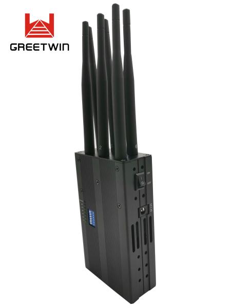 Jammer portátil do sinal do telefone 3G de 4G células da faixa de LTE 700MHz LTE2300MHz LTE2600MHz 6