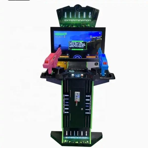 Atualize sua máquina de tiro a laser de 42 polegadas com pedal de arma de arcade para centros de jogos