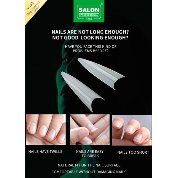 Matte Clear Almond Nails Extra Long Stiletto False Nails Sharp Shape Acrylic Fake Nail Tips for Nail Art