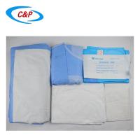 Kit de cirugía médica estéril de cesárea paquete de sección C cortina quirúrgica con CE, ISO13485
