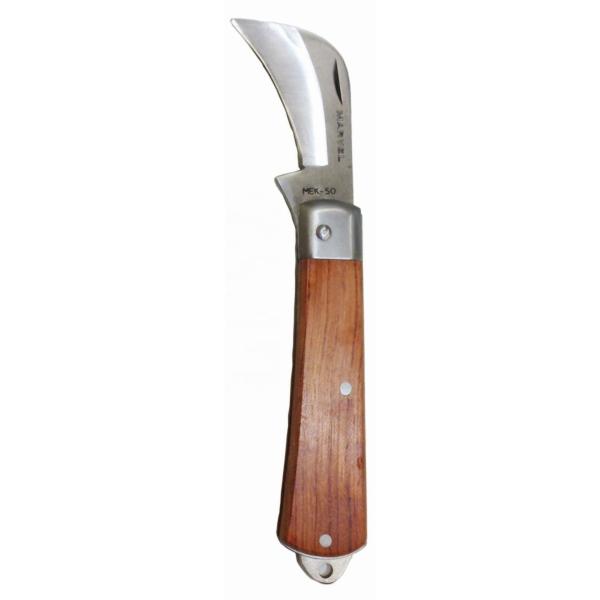High Carbon Steel Harvesting Sickle Shaped Folding Sickle Knife Heat Treatment