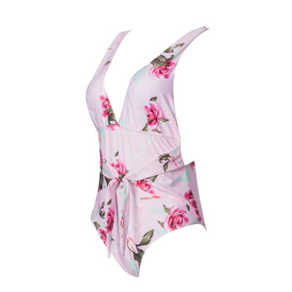 Tiered Layer Tie a Knot Front Top With Low waist Bikini swimsuit high cut