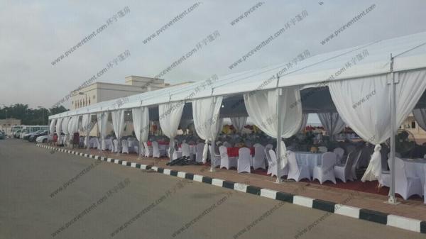 Extravagant Outside Wedding Canopy Tent 10 x 45m With Curtain For Wedding Party