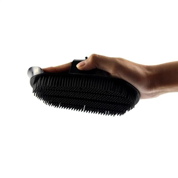 4 щетинки регулируемых ремня гребня карри размеров пластиковых гибких для чистки лошади