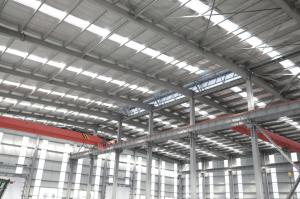 Corrugated / Sandwich Panel Steel Shed Construction With Windows Customizable