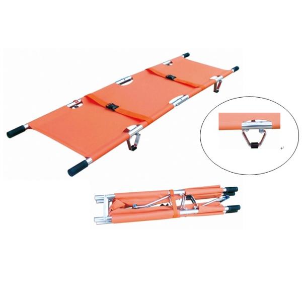 CE ISO Aluminum Alloy Rescue Folding Stretcher Medical Emergency Stretcher (ALS-SA110)