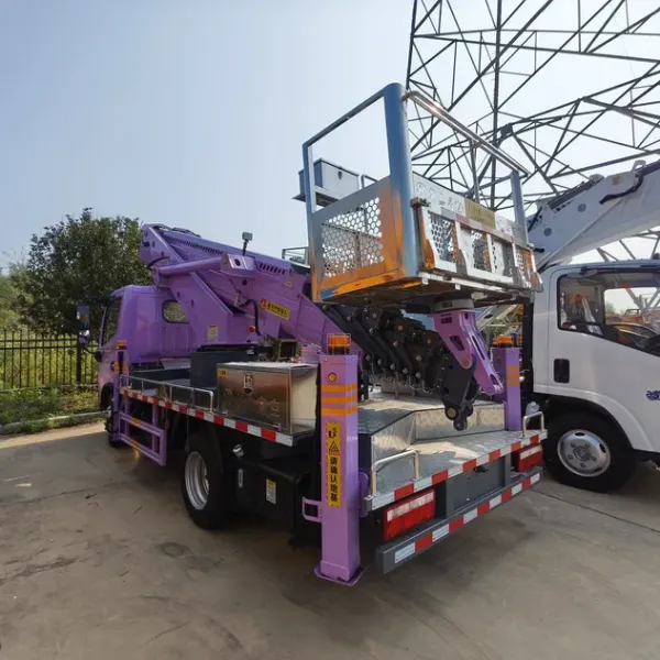 23m Aerial Work Vehicle with Operating Basket and Stair Lift Truck