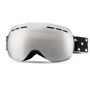 Unisex Large Spherical Magnetic Ski Goggles with Double Anti-Fog for Outdoor