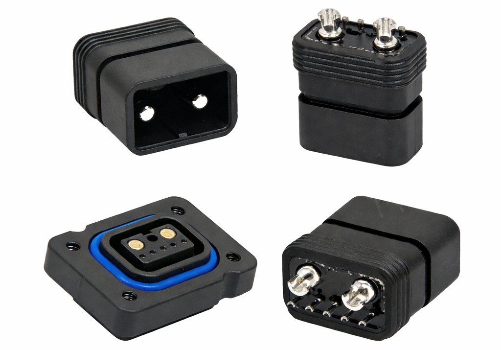 2+5 Pin Waterproof Battery Connector IP67 for E-Bike & BMS System