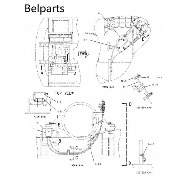 227-7672 доска мотора дросселя акселератора запасных частей Э320 экскаватора 247-5212