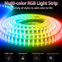 LED Light Strip Colorida Mudança de cor Sala de estar Tecto Casa Atmosfera Inteligente Luz Neon resistente à água RGB Light Strip