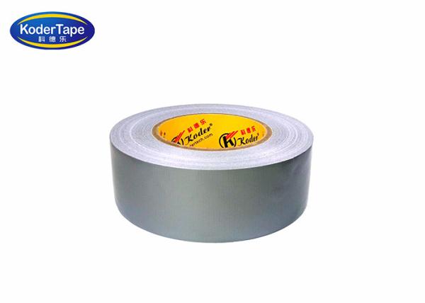 48MM Silver Grey Color Fiber Cloth Duct  Tape For Pipe Wrapping