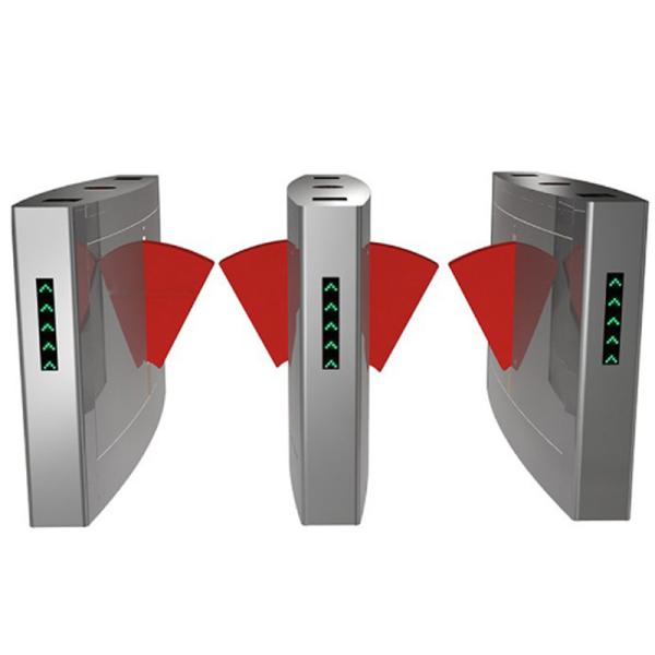 IR Anti Pinch Turnstile Security Systems , Turnstile Gate With Card Reader 35W