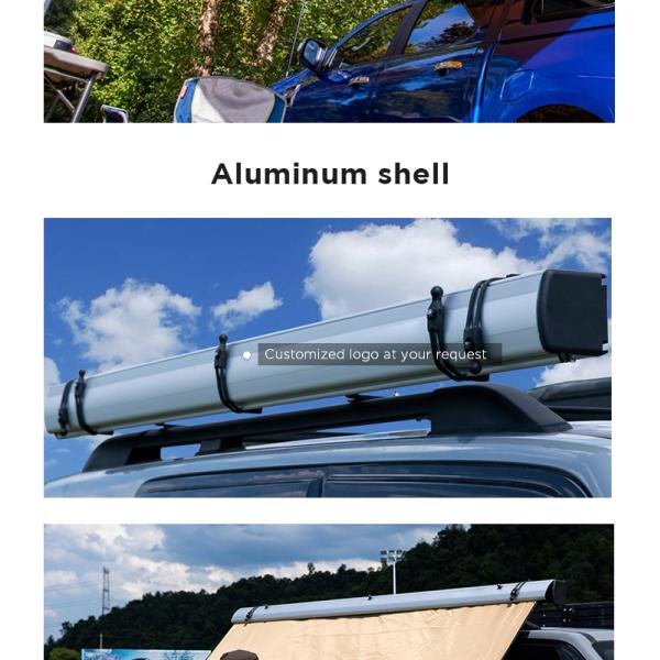 3000mm Waterproof Car Awning Canopy with LED Light 11kg