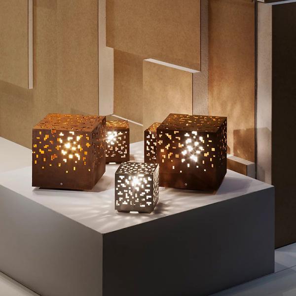 Lâmpadas de jardim LED à prova d'água WW/NW/CW Ângulo do feixe Aço corten/Aço inoxidável/Alumínio 2mm
