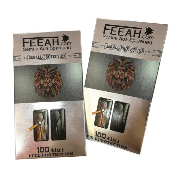 Custom Size Phone Screen Protector Packaging Box with Custom Logo and Glossy Lamination for Tempered Glass