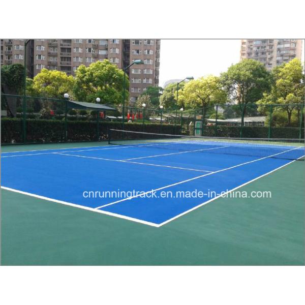Green Indoor Tennis Court Flooring Thermal Insulation