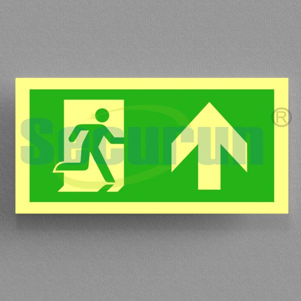 Odm Aluminum Safety Route Hotel Fire Evacuation Signs Glow In The Dark