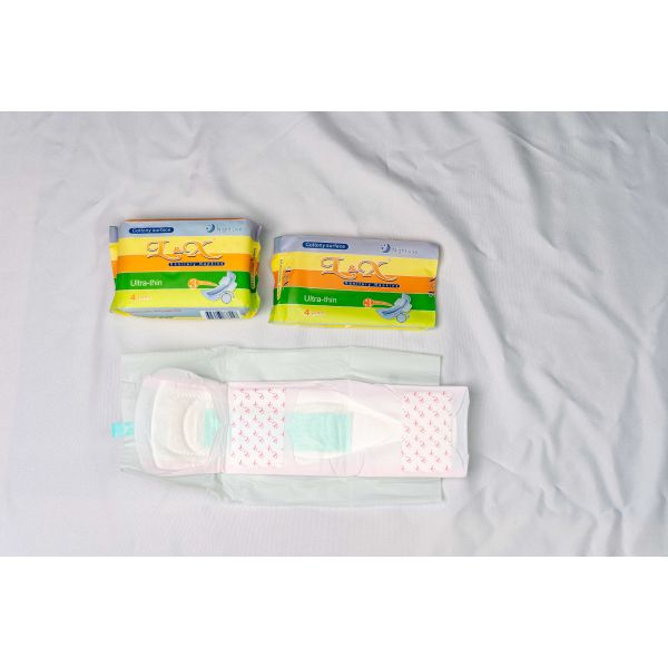 Leak proof Menstrual Pad Containing Waterproof Polyethylene Film Backsheet Individually Wrapped for Menstrual Protection