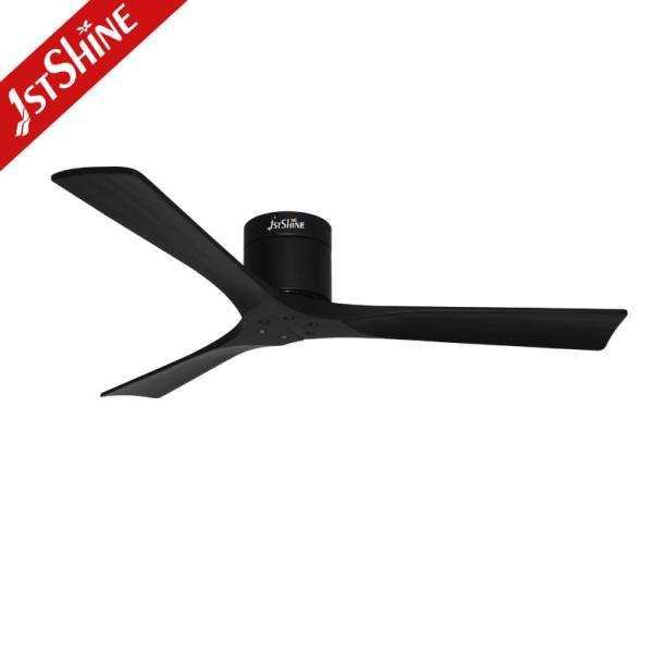 Ventilador de teto de 3 velocidades com 3 lâminas de madeira maciça e motor AC elétrico de 60W